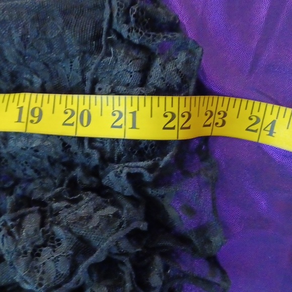 DOLLSKILL WIDOW XXL FORLORN LOVLINESS LACE SHEER TIERED MINI DRESS BLACK - Picture 9 of 15